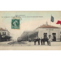 54 IGNEY-AVRICOURT. Train en Gare sur la frontière française-allemande 1908