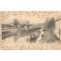 51 CHALONS-SUR-MARNE. Le Port Canal de la Marne au Rhin 1902