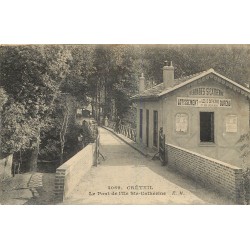 94 CRETEIL. Le Pont de l'Ile Sainte-Catherine avec Bureau du lotissement