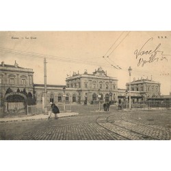 51 REIMS. La Gare et Chalet Bronique 1903