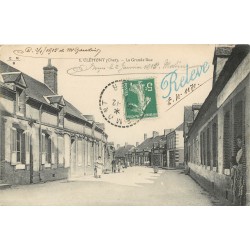 18 CLEMONT. La Grande Rue animée 1915