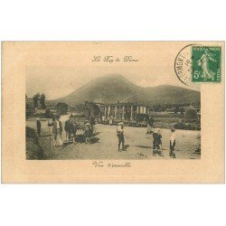 carte postale ancienne 63 LE PUY DE DOME. Train et Attelage de Boeufs 1913