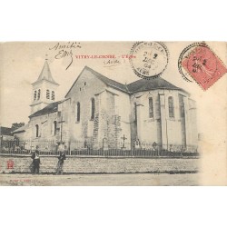10 VITRY-LE-CROISE. Eglise et Cimetière animation 1904