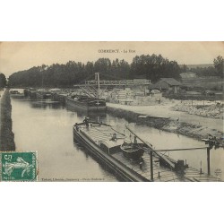 55 COMMERCY. Le Port avec Péniches et grue vers 1909