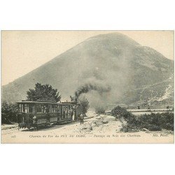 carte postale ancienne 63 LE PUY DE DOME. Train Passage Bois des Charmes Chemin de Fer