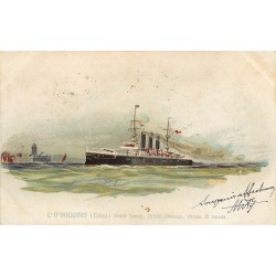 Transports Navire " L'O'HIGGINS " Chili. Télégraphie militaire Verdun 1901