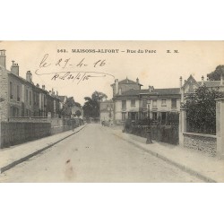 94 MAISONS-ALFORT. Rue du Parc 1916