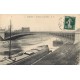 92 CLICHY. Tramway hippomobile sur le Pont et Péniches en dessous 1907