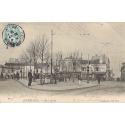 92 COURBEVOIE. Place Hérold avec Tabac 1904