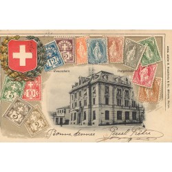 Suisse ROMANSHORN. Postgebäude 1905