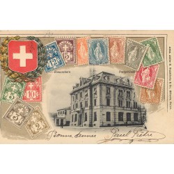 Suisse ROMANSHORN. Postgebäude 1905