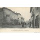 69 SAINT-GEORGES-DE-RENEINS. Grande Rue avec affiche Chocolat Aiguebelle vers 1900