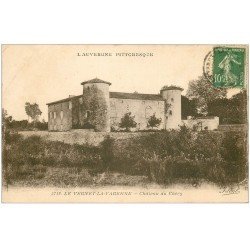 carte postale ancienne 63 LE VERNET-LA-VARENNE. Château de Chéry 1923