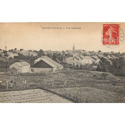 08 BOURG-FIDELE. Vue Générale avec enfants dans les Champs 1909