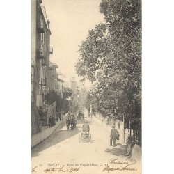 63 ROYAT. Moto pétrolette Route du Puy-de-Dôme 1904