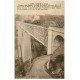 63 LE VIADUC DES FADES. Sur la Sioule avec Train 1932 Accordéoniste et chien sur la Route
