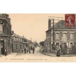 80 CAYEUX-SUR-MER. La Poste avenue Carnot 1930