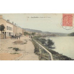 2 x Cpa 95 LA FRETTE. Bords de la Seine et vue des Ponts 1905