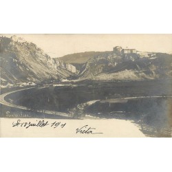 25 PONTARLIER. RARE Photo Cpa les Forts de Joux et du Larmont 1901