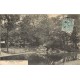 3 x cpa 92 CLICHY. Péniches dans le Port, Cascade Parc Denain et Escalier Mairie 1905