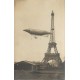 PARIS. Dirigeable Aeronat " Lebaudy Sucre " devant la Tour Eiffel 1903