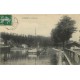 2 x cpa 55 COMMERCY. Caisse d'Epargne et le Barrage avec Péniche 1904