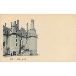 2 x cpa 37 CHATEAU DE LANGEAIS vers 1900