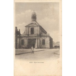 2 x cpa 45 GIEN. Eglise Saint-Louis et vue de la Ville 1902