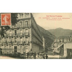 2 x cpa 65 CAUTERETS. Grand Hôtel d'Angleterre Boulevard Latapie 1911