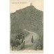 carte postale ancienne 63 MONTAIGUT-LE-BLANC. La Tour de Rognon et bel Attelage