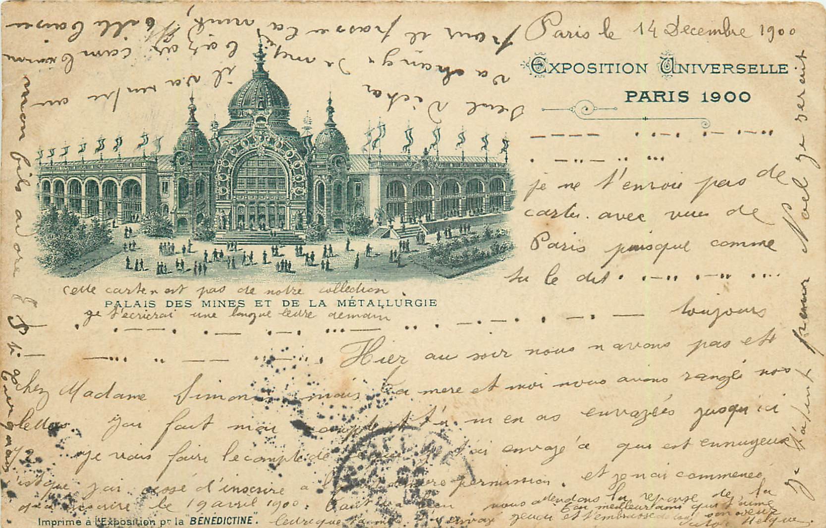 PARIS. Exposition Universelle 1900 Palais des Mines et de la Métallurgie