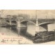 2 x cpa 93 SAINT-OUEN. Vue panoramique et Péniche sous le Pont 1904