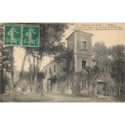 2 x cpa 78 VILLEPREUX. Home et Kiosque Embarcadère au Parc du Château 1917