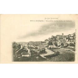 46 PUY-L'EVÊQUE. Vue prise de la Route de Cahors vers 1900