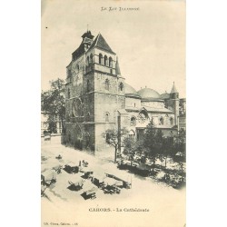 2 x Cpa 46 CAHORS. Cathédrale et Pont Valentré avec Fontaine Divona