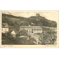 carte postale ancienne 63 MUROLS. Le Château et Hôtels 1946