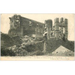 carte postale ancienne 63 MUROLS. Ruines du Château 1907
