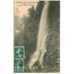 carte postale ancienne 63 MUROLS. Usine Hydro-Electrique des Granges sortie du trop-plein 1908