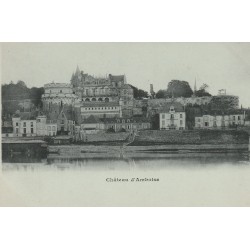 2 x cpa 37 AMBOISE. Château vers 1900