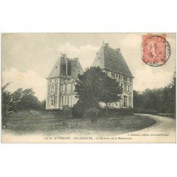 carte postale ancienne 63 OLLIERGUES. Château de Montmarye 1906