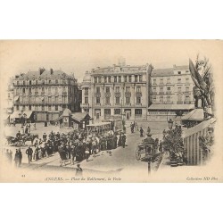 49 ANGERS. La Poste Place du Ralliement vers 1900