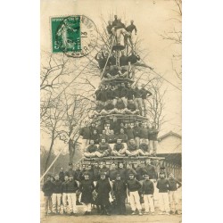 94 JOINVILLE LE PONT. La Pyramide des Sapeurs Pompiers 1913