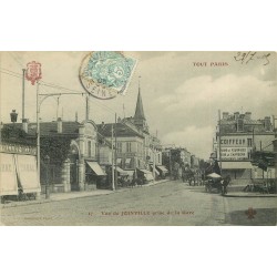 94 JOINVILLE LE PONT. La Gare Tabac Vallet et Coiffeur 1905