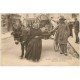 63 OLLIERGUES. Un Coin de Foire. Vendeuse Paysanne attelage Ane