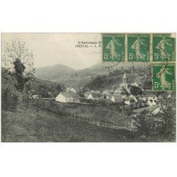 carte postale ancienne 63 ORCIVAL. Le Village 1920
