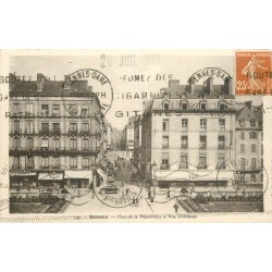 35 RENNES. Place de la République et rue d'Orléans 1933