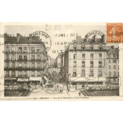 35 RENNES. Place de la République et rue d'Orléans 1933