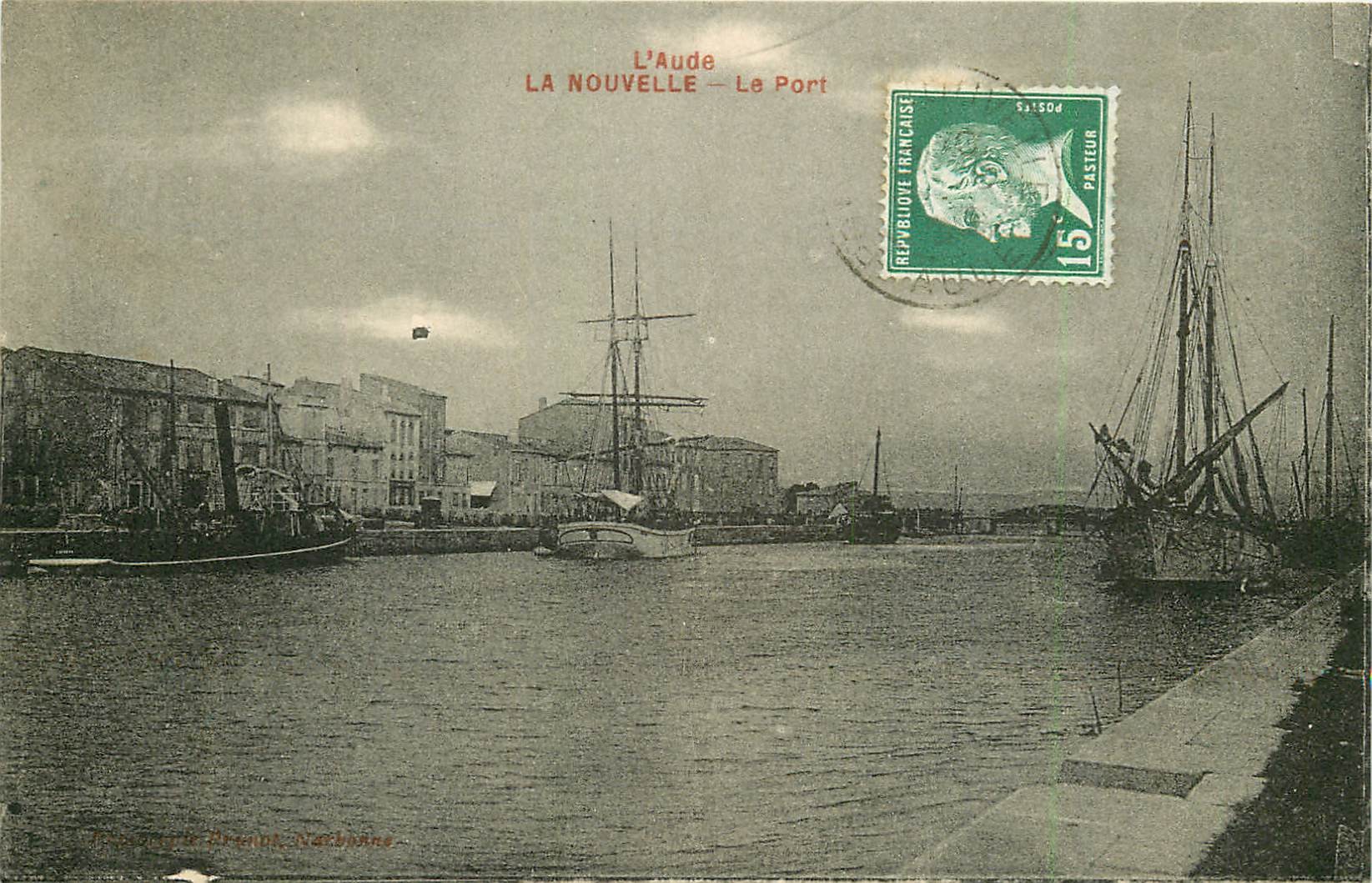 11 LA NOUVELLE. Le Port avec bateaux de Pêche 1925