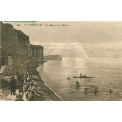 76 MESNIL-VAL. Plage et Falaises 1924