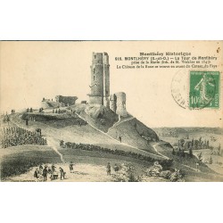 91 MONTLHERY 1923. La Tour et le Château de la Roue en 1845